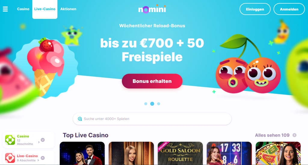 Nomini Casino Jetzt spielen